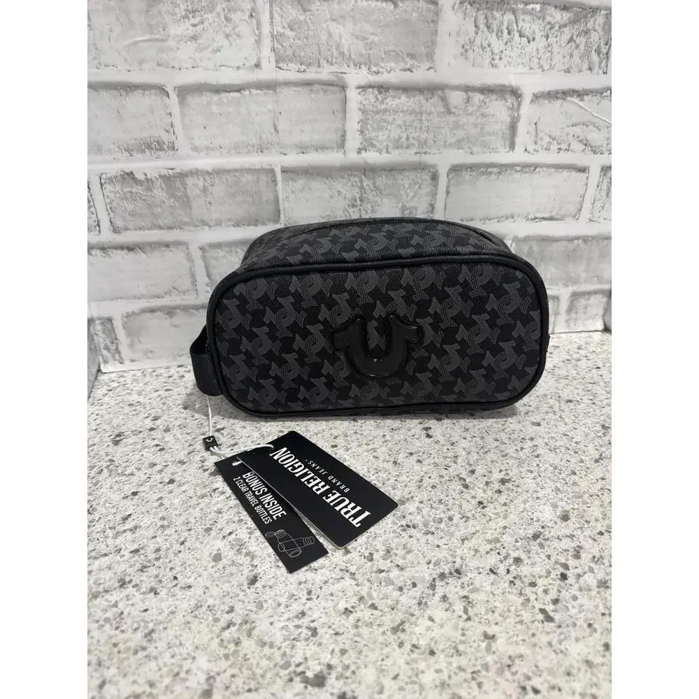 True Religion Men's Travel Bag with Bonus Travel Bottles
